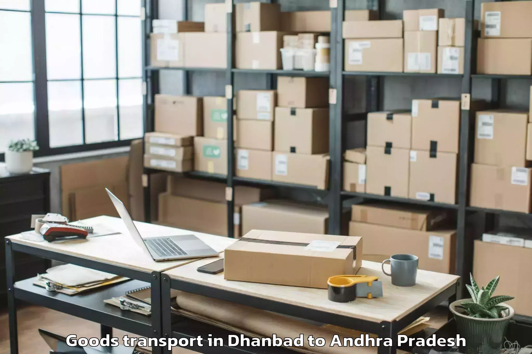 Quality Dhanbad to Kanchili Goods Transport